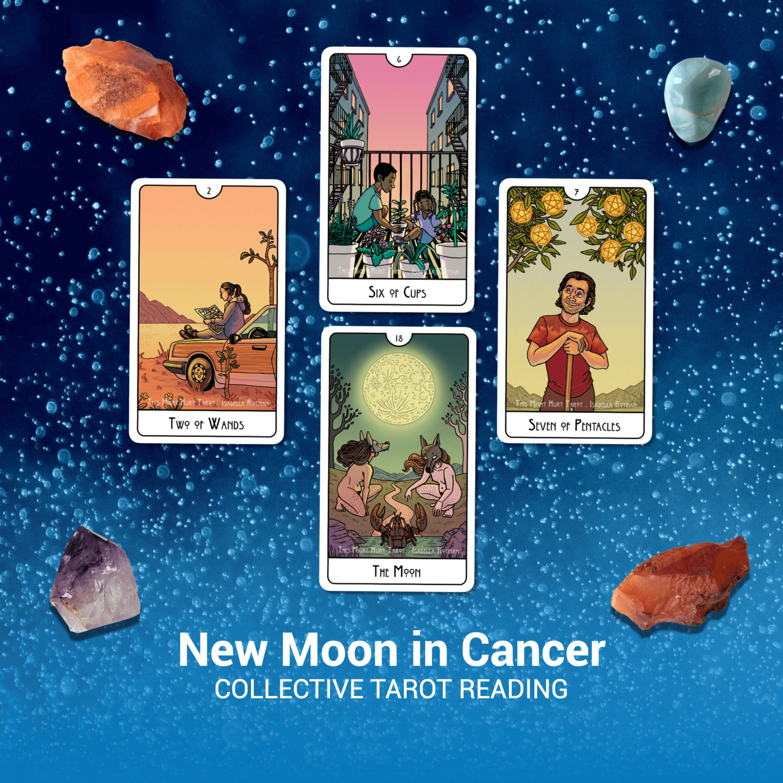 New Moon In Cancer Tarot Reading Galileo's Mirror Tarot William Galileo