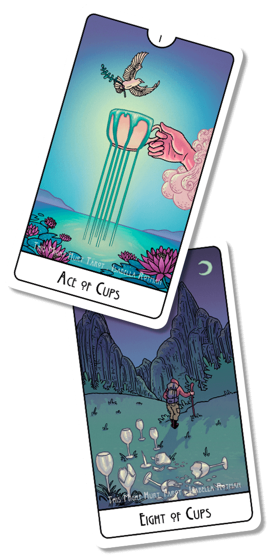 ‎Ace and 8 of Cups: Stay or Go After Infidelity